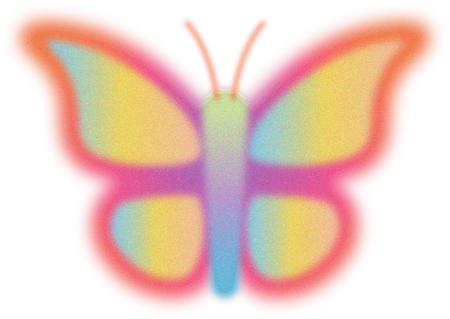 Glowing Vibrant Butterfly
