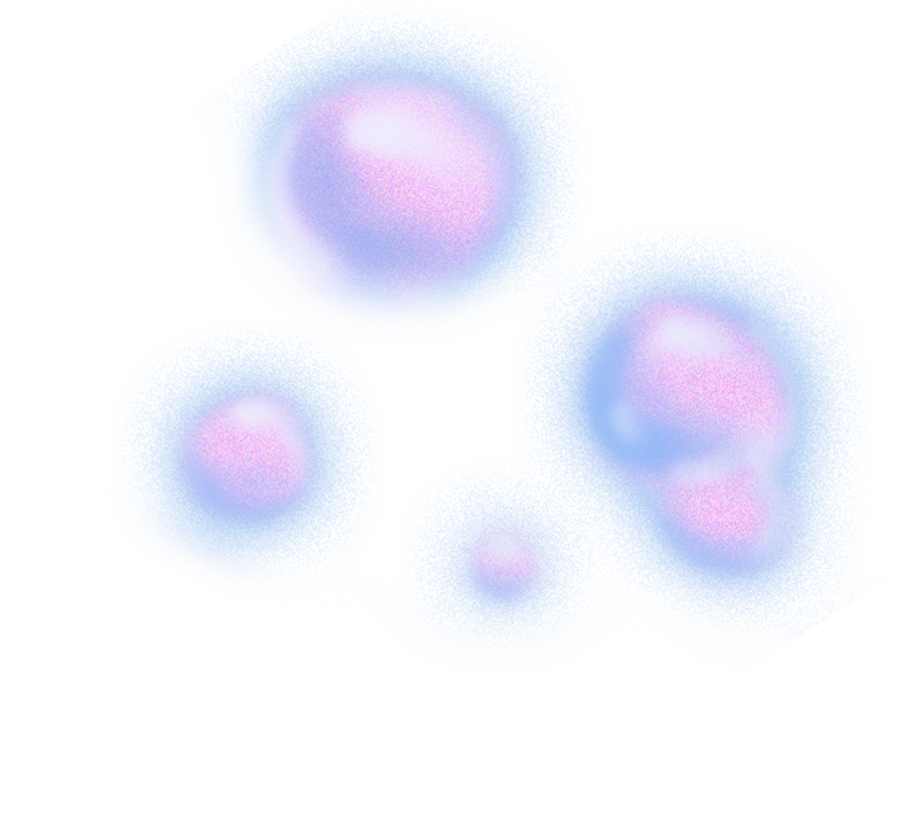 Dreamy Airbrushed Gradient Bubbles